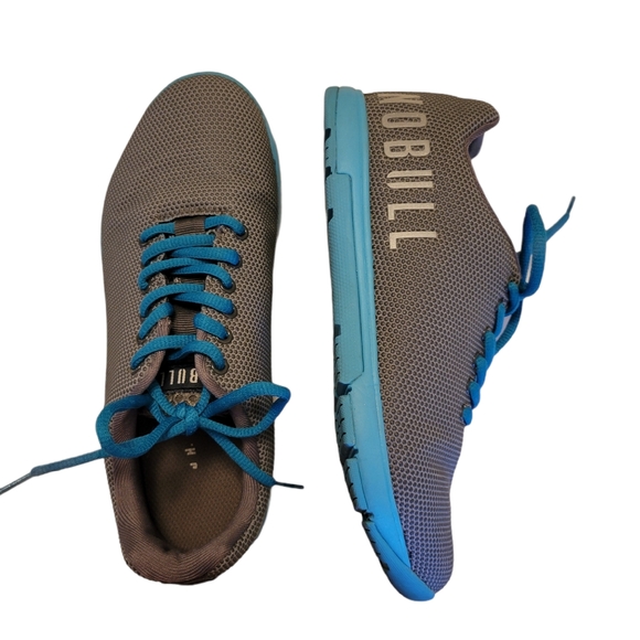 NOBULL Shoes - NoBull Project Gray and Blue Trainers Sneakers